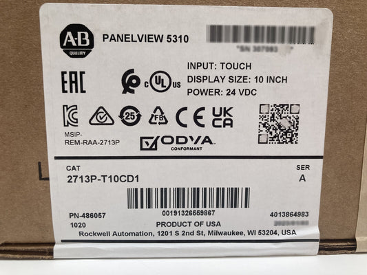 Allen Bradley 2713P-T10CD1 Panelview 5310 Terminal AB Factory Sealed - ALLEN BRADLEY