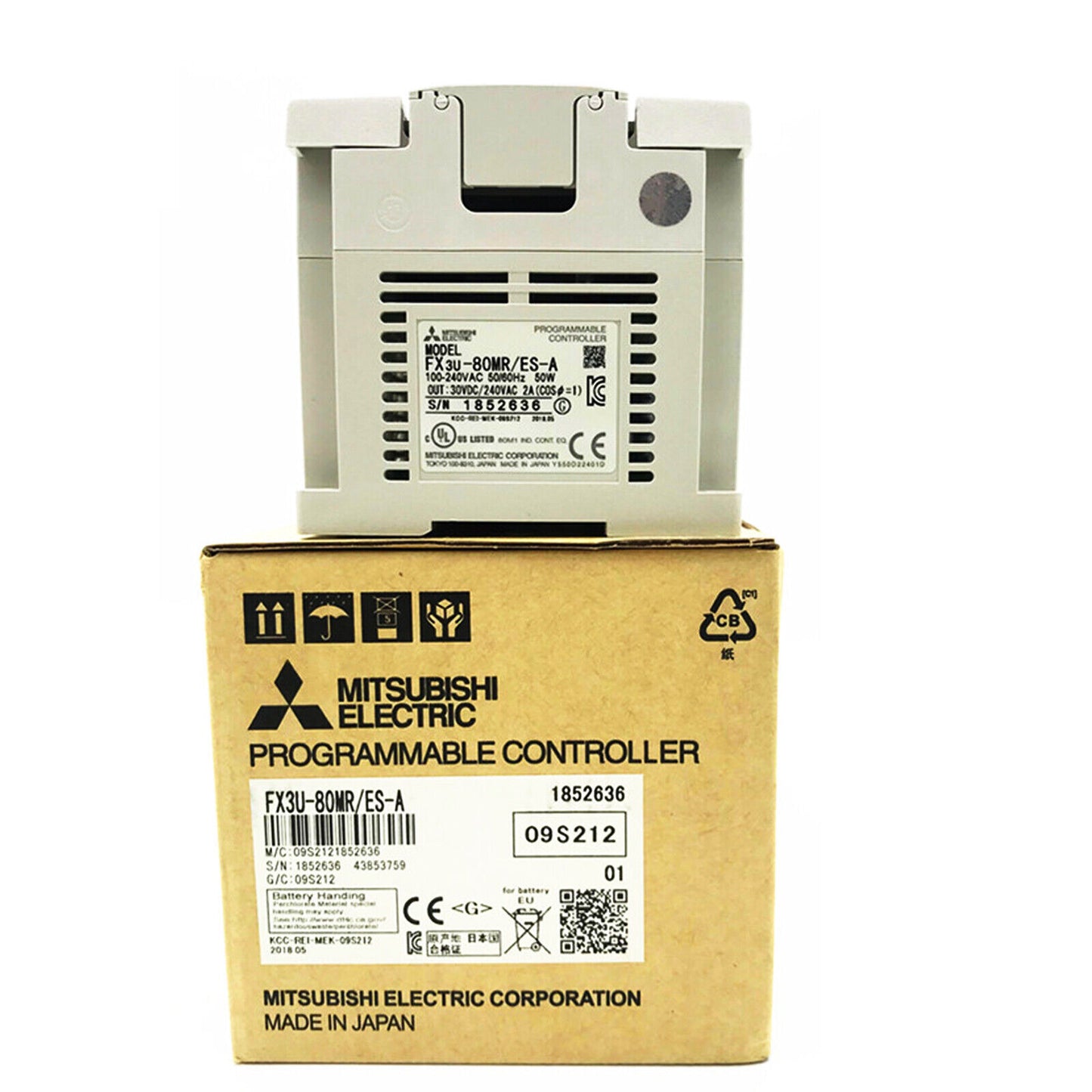 MITSUBISHI FX3U-80MR/ES-A PLC MODULE