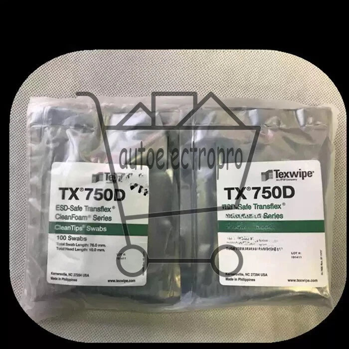 100PC/BAG FOR TEXWIPE TX750D Long Handled Sampling Cleaning Swabs ~