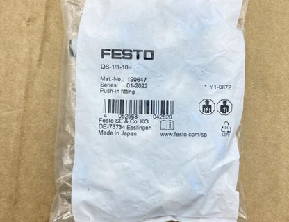 10PC FESTO Threaded plug QS-1/8-10-I 190647 Free shipping