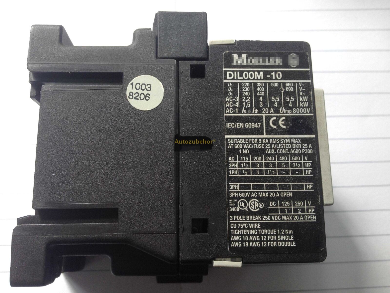 new Contactor DIL00M-10 AC220V AC contactor, DIL00M10 - OMRON
