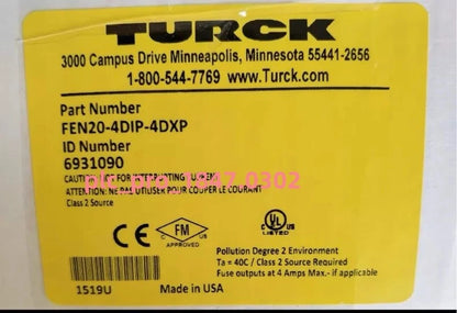 1PCS TURCK FEN20-4DIP-4DXP 6931090 Bus Module Fast delivery #k