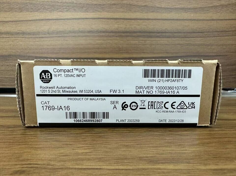 1769IA16 CompactLogix 16 Pt 120VAC Module 16 Allen Bradley - ALLEN BRADLEY