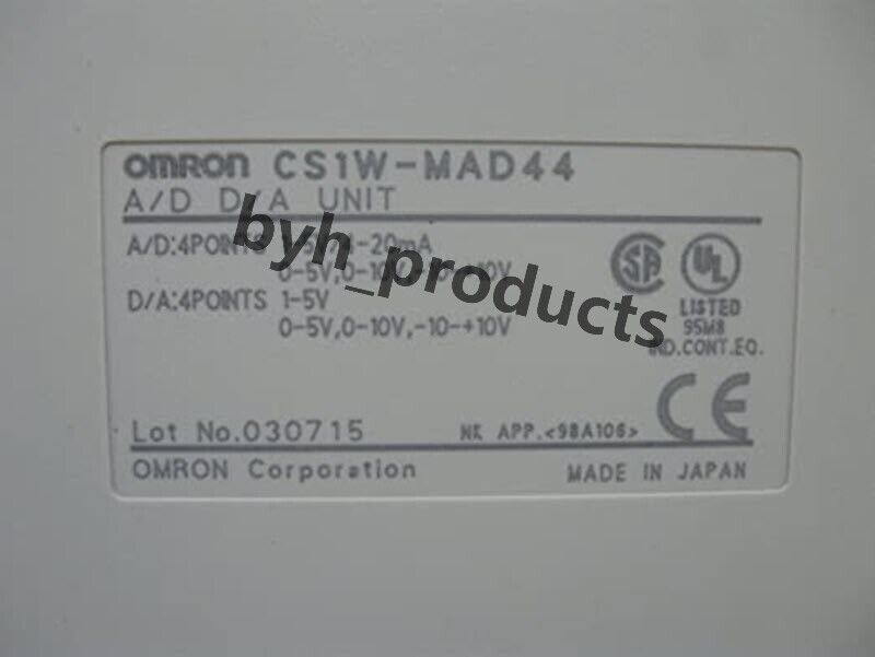 Omron CS1W-MAD44 Smart Temperature Unit 1 Year Warranty New - OMRON