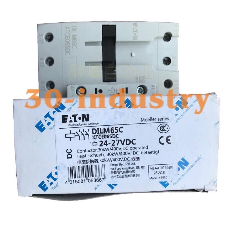 Eaton Muller DC Contactor DILM65C DC24V-27VDC - 1PCS New - EATON MULLER