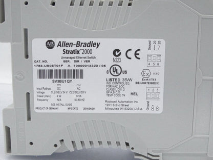 ALLEN BRADLEY 1783-US06T01F ETHERNET SWITCH SERIES A - ALLEN BRADLEY