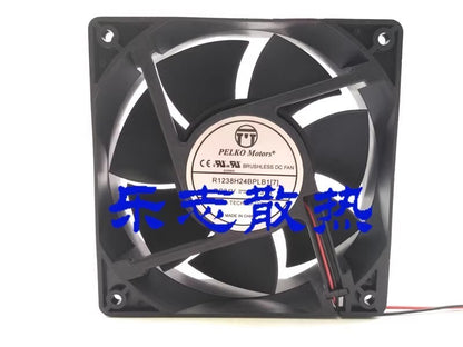 PELKO MOTORS R1238H24BPLB1 12038 DC24V 0.37A 2-Wire Inverter Cooling Fan