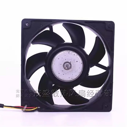 Sanyo 9GH1212M406 DC12V 0.13A 12CM 3-Wire Dual Ball Ball Mute Cooling Fan