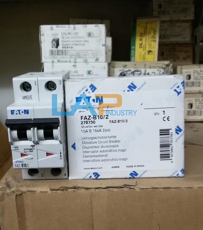 new 1PC  IN BOX For EATON MOELLER FAZ-B10/2 Circuit Breaker