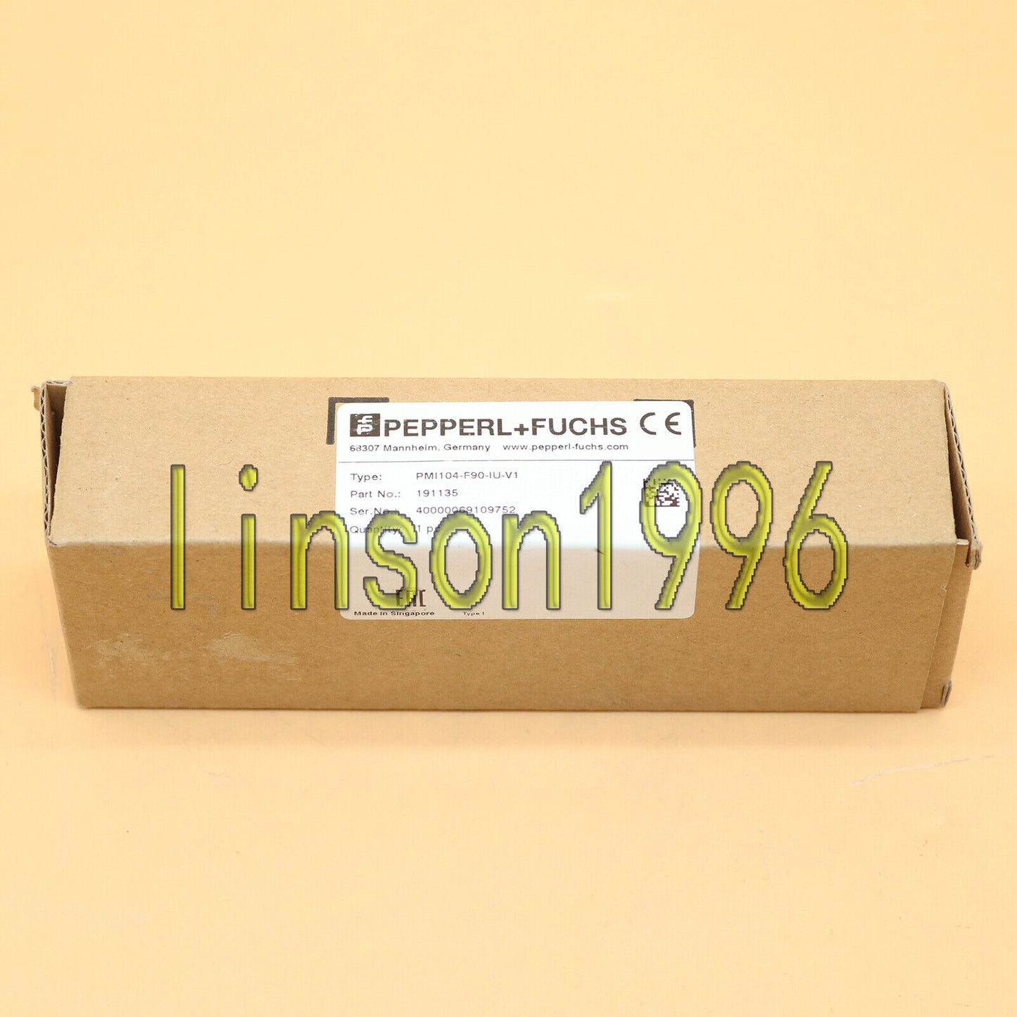 1PCS Pepperl+Fuchs PMI104-F90-IU-V1 Inductive Positioning Sensor - PEPPERL+FUCHS