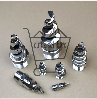 2pcs 316L Industrial Spray Dust Remove Nozzle,Full Cone Spiral Nozzle for Garden
