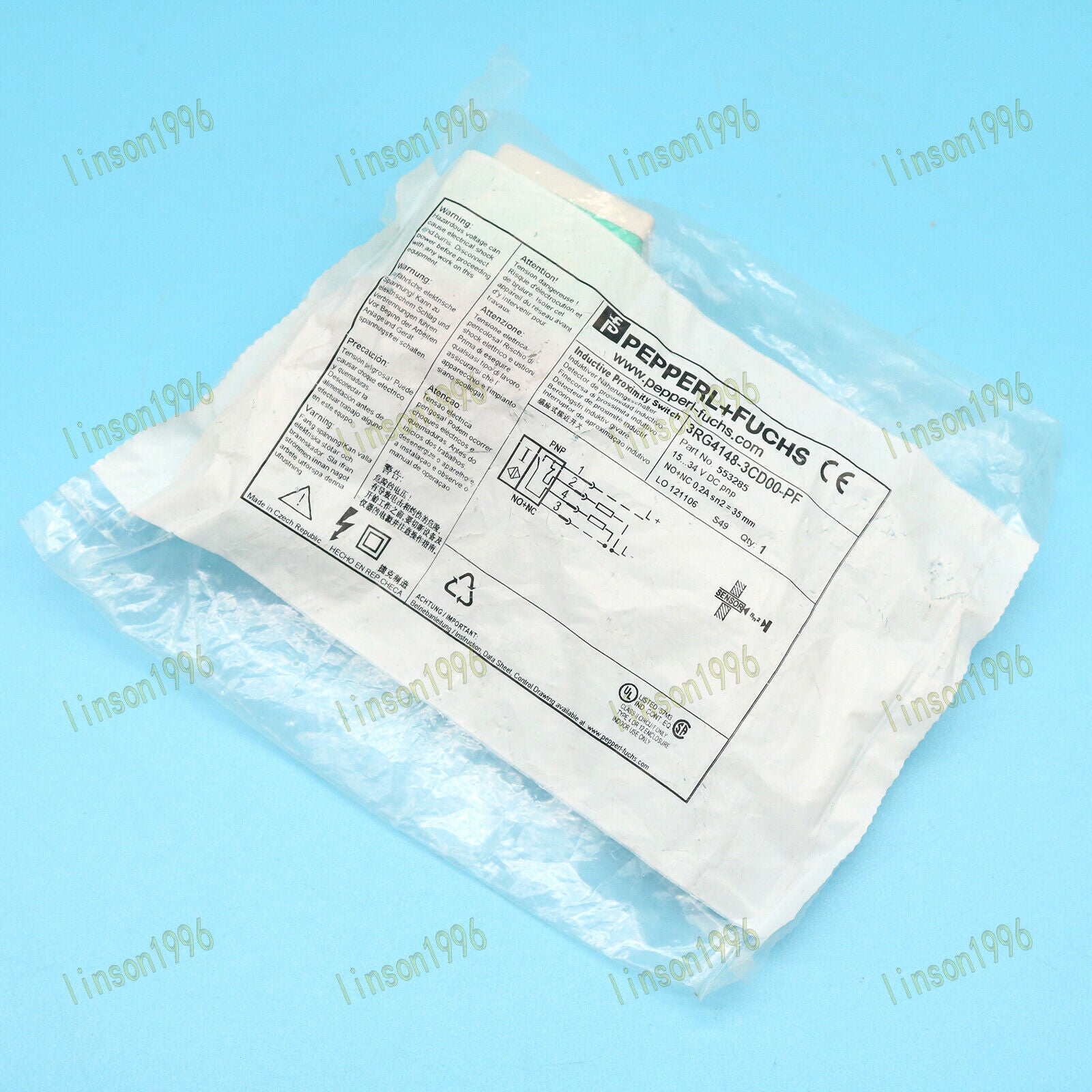 Pepperl+Fuchs Sensor Fast 3RG4148-3CD00-PF - PEPPERL+FUCHS