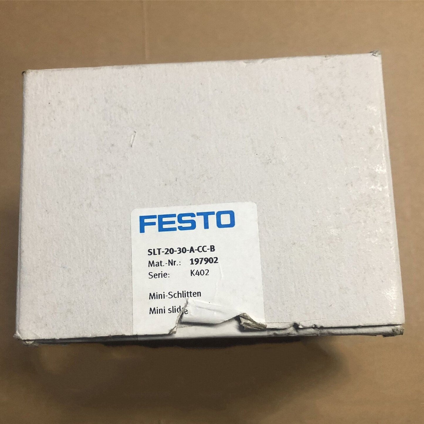 FESTO Sliding Table Cylinder SLT-20-30-A-CC-B 197902 Spot Stocks - FESTO