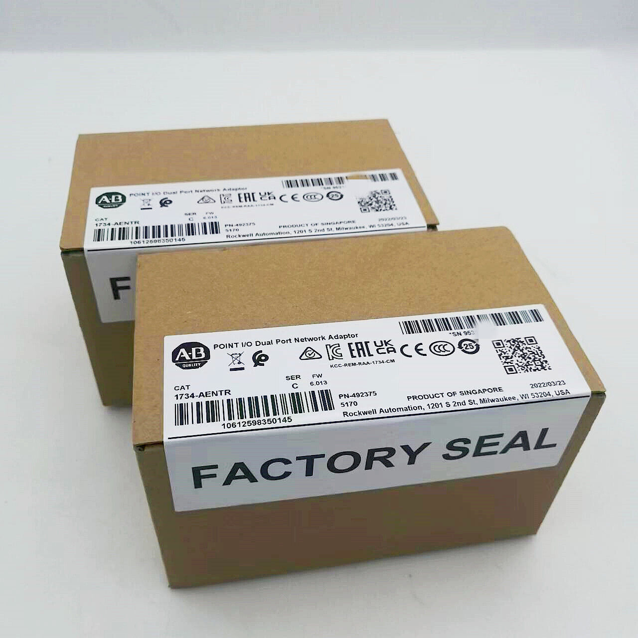 Allen-Bradley AB 1734-AENTR SER C POINT Dual Port Adaptor New 2023 1734AENTR - ALLEN-BRADLEY