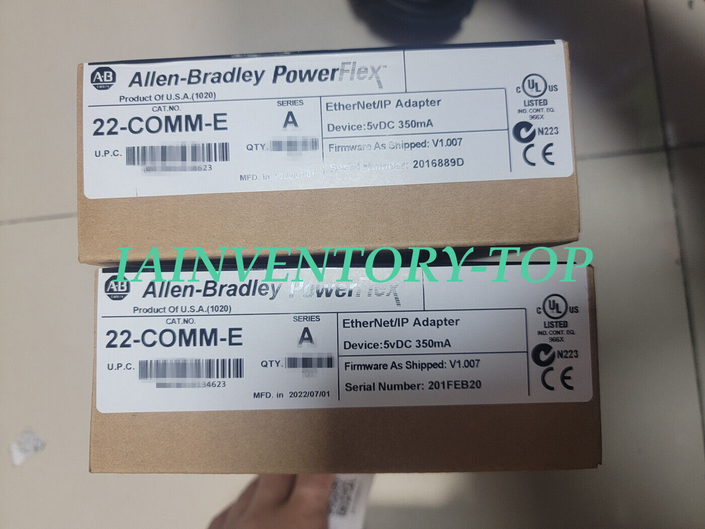 1PC  New Allen-Bradley 22-COMM-E  Ethernet/IP Comm Adapter