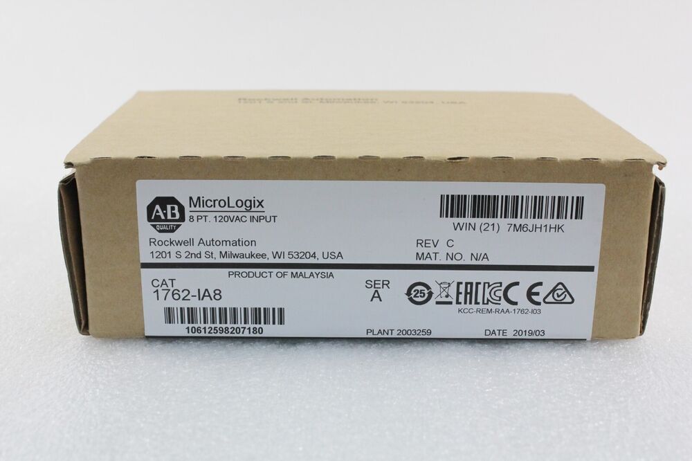 Allen-Bradley 1762-IA8 Ser A 8PT 120V Input - ALLEN-BRADLEY