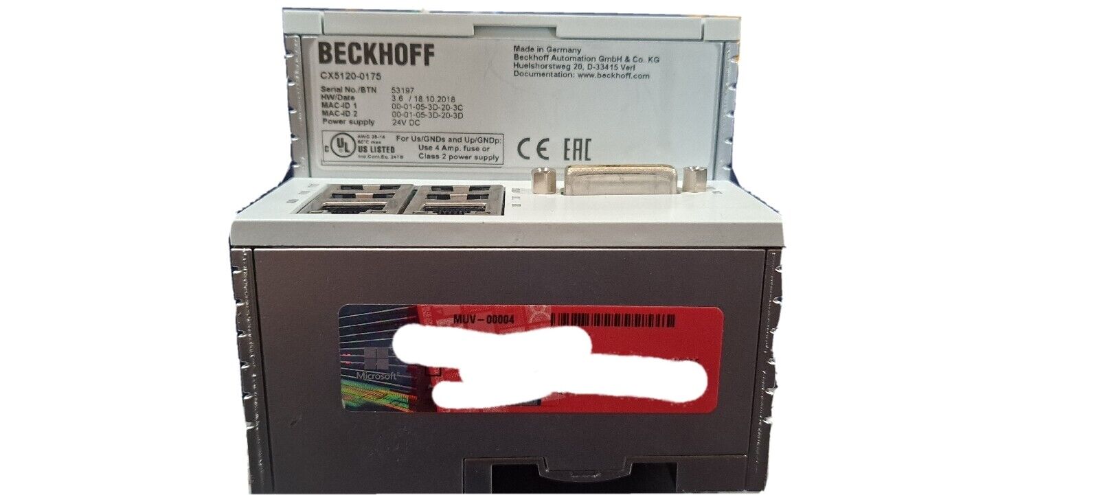 1PC New BECKHOFF CX5120-0175 - BECKHOFF