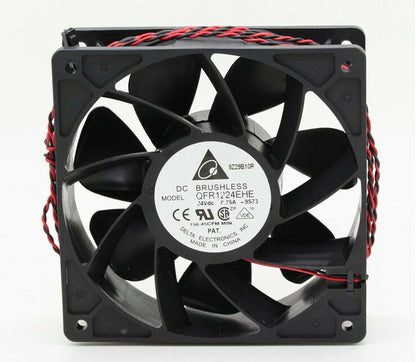 1pcs Delta QFR1224EHE 12038 12cm 24V 0.75A large air volume inverter fan 2pin