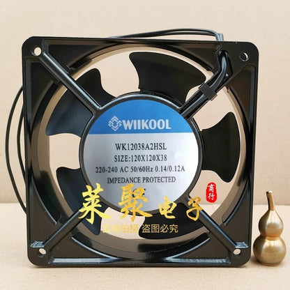 WIIKOOL WK12038A2HSL 220-240V 0.14/0.12A 120*120*38MM Axial Cooling Fan