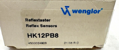 new Wenglor HK12PB8 Reflex Sensor - WENGLOR