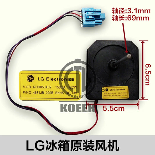 LG Electronics 4681JB1029B Refrigerator Condenser Fan Motor