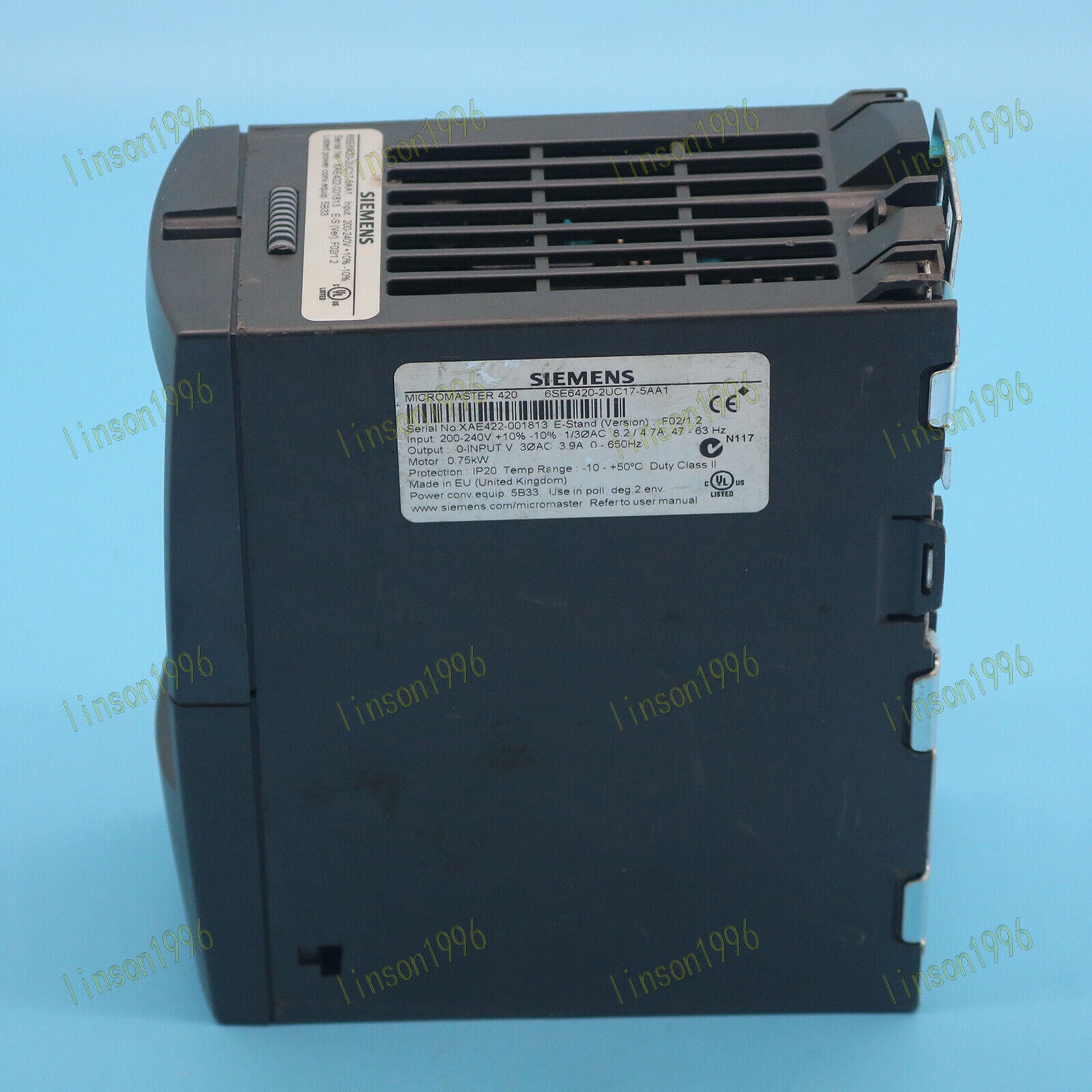 used 1PC  6SE6420-2UC17-5AA1 Siemens 220V 0.75KW Tested FAST SHIP koeed