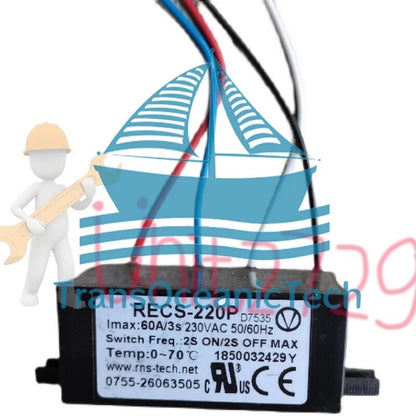 1PCS Electronic centrifugal switch RECS-220P 60A Suitable for 600-2000w motors~