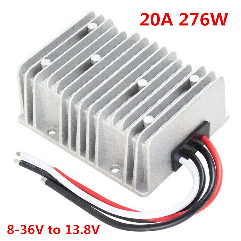 new Car battery lead-acid battery charger DC power converter 8-36V to 13.8V 20A 276W - NONE