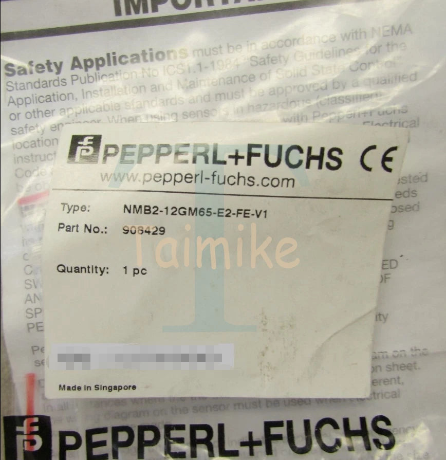 1PC Pepperl+ Fuchs NMB2-12GM65-E2-FE-V1 Proximity Switch free shipping