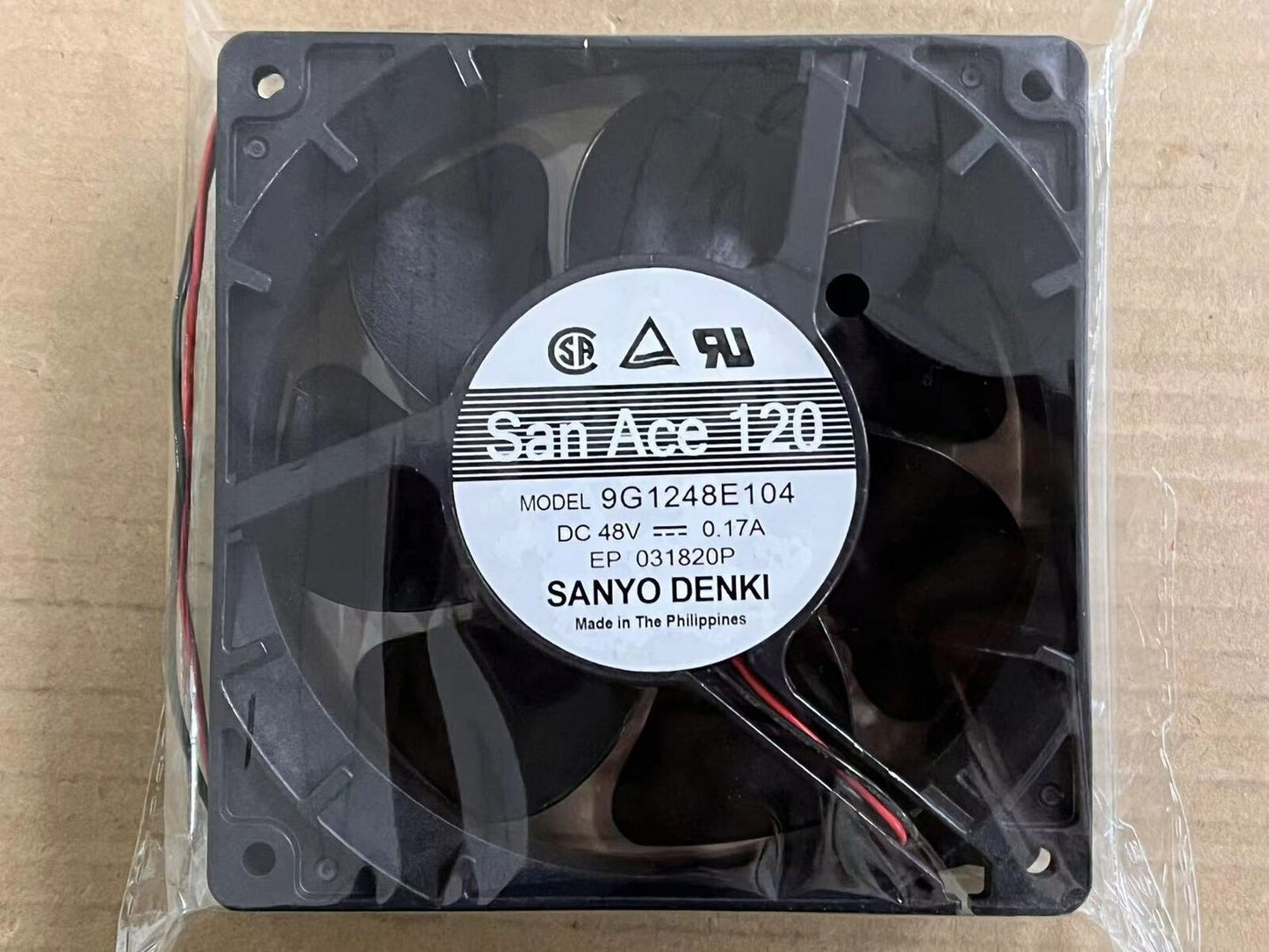 new Sanyo 12038 9G1248E104 DC48V 0.17A 12 cm cooling fan wind