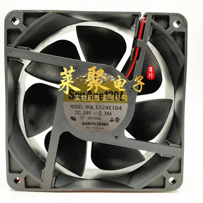 SANYO 9GL1224E104 12038 DC24V 0.34A 12CM 2-Pin Cooling Fan