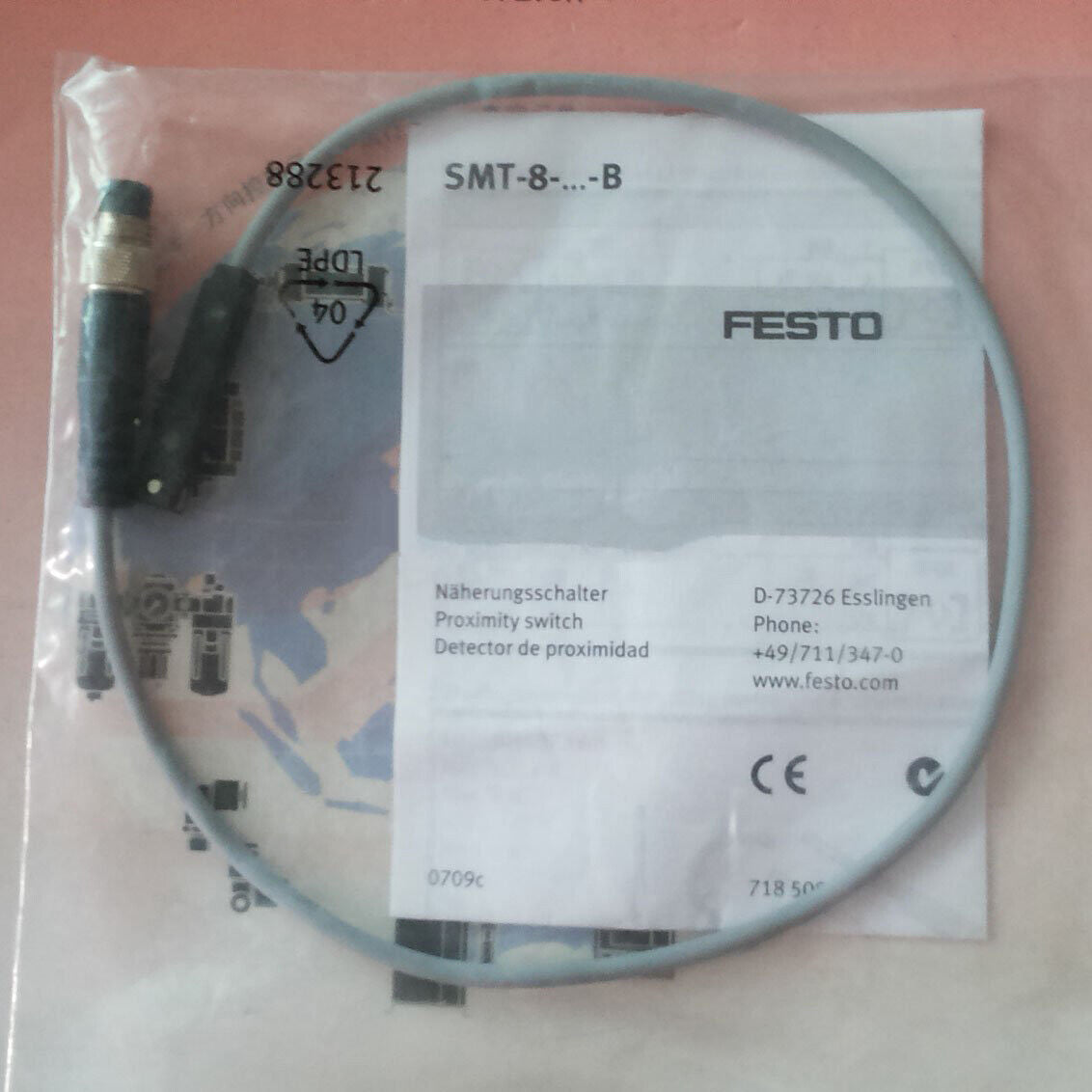 New FESTO Proximity Sensor 175484 SMT-8-PS-S-LED-24-B Fast - FESTO