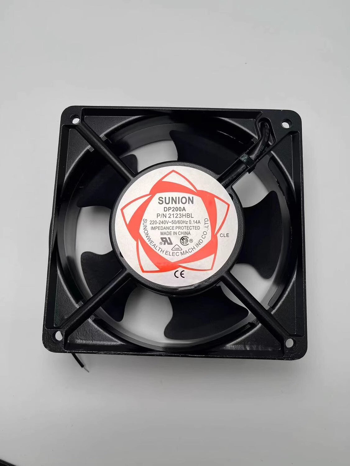 SUNON DP200A P/N 2123HBL 12038 220V-240V 0.14A 12CM AC Dual Ball Cooling Fan