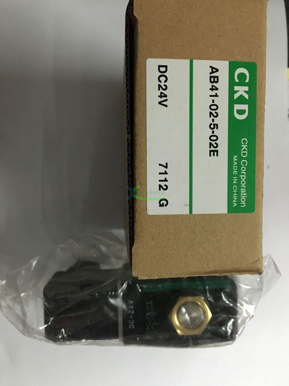 new ONE   In Box CKD AB41-02-5-02E DC24V Solenoid Valve