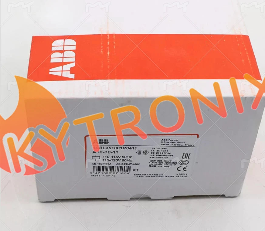 1PC ABB A50-30-11 110V 50Hz / 110-120V 60Hz Contactor 1SBL351001R8411