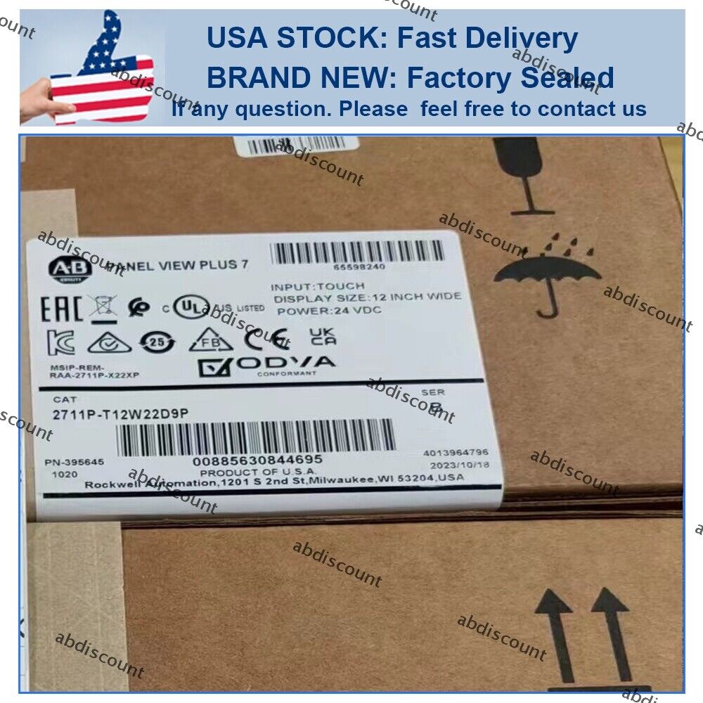 Allen-Bradley 2711P-T12W22D9P 7 Color Touch 12-inch PanelView - ALLEN-BRADLEY
