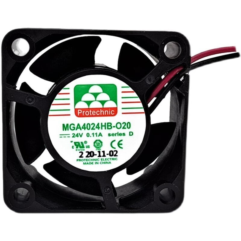 Protechnic MGA4024HB-O20 DC24V 0.11A 4020 2-Wire Cooling Fan