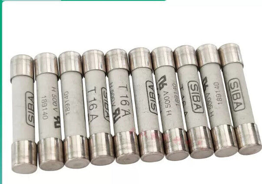 new QTY:10 For SIBA 7006565 T16A 16A Time fuse H500V 6.3x32mm - SIBA