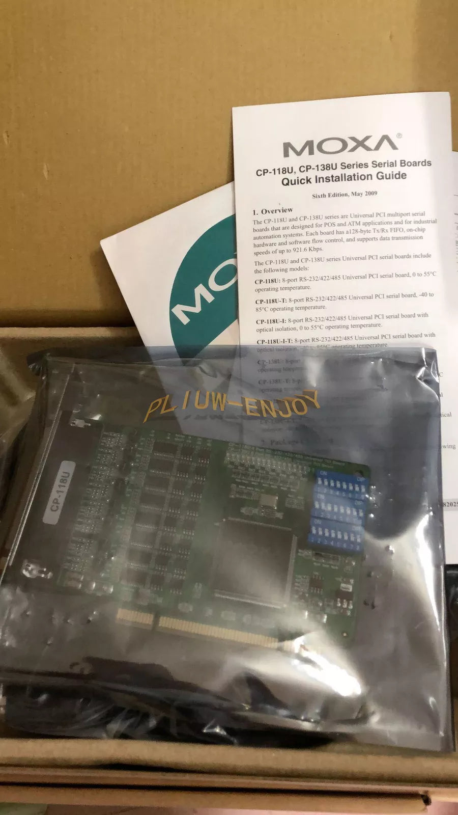 MOXA CP-118U V1.1 8-port RS-232/422/485 PCI Card - MOXA