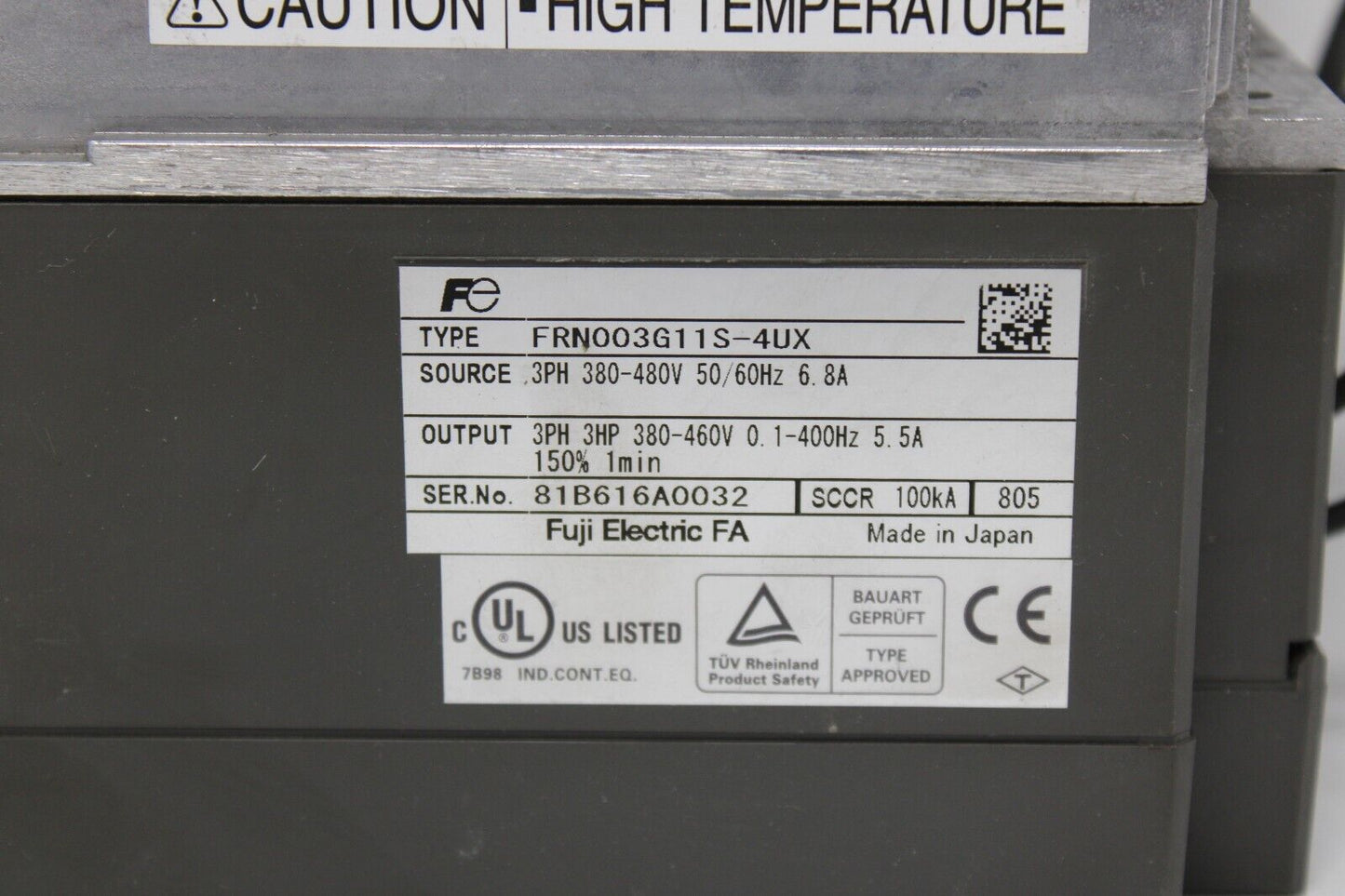 used Fuji Electric FRN003G11S-4UX Drive - FUJI ELECTRIC