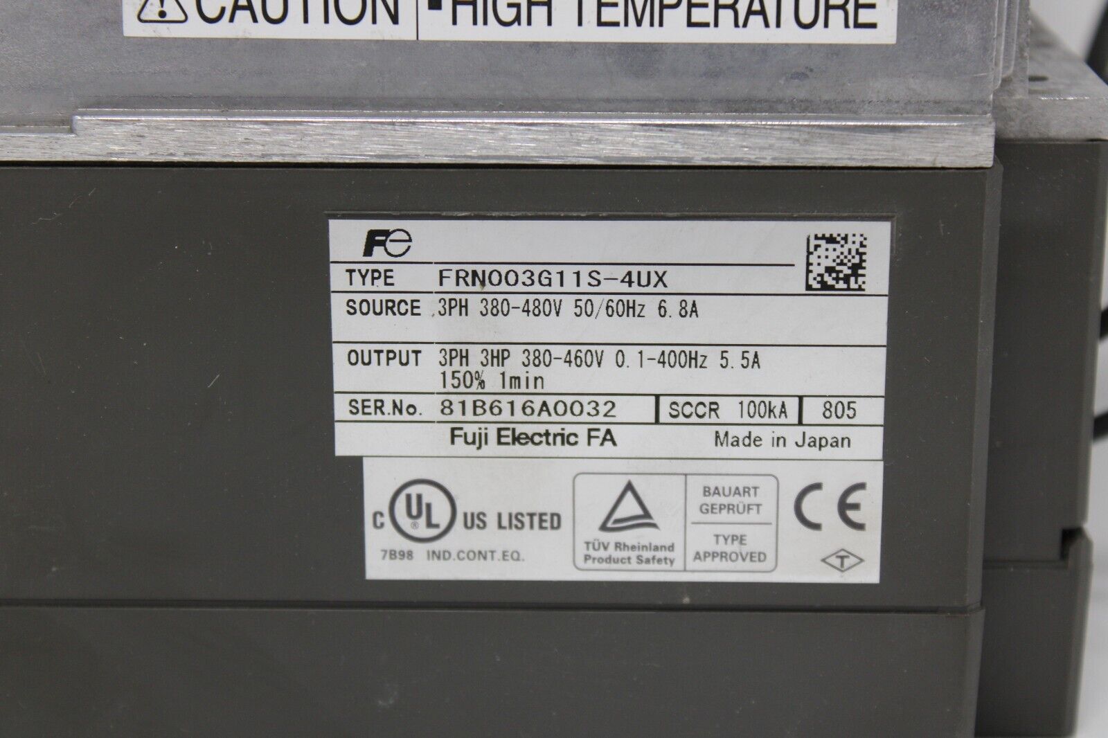 used Fuji Electric FRN003G11S-4UX Drive - FUJI ELECTRIC