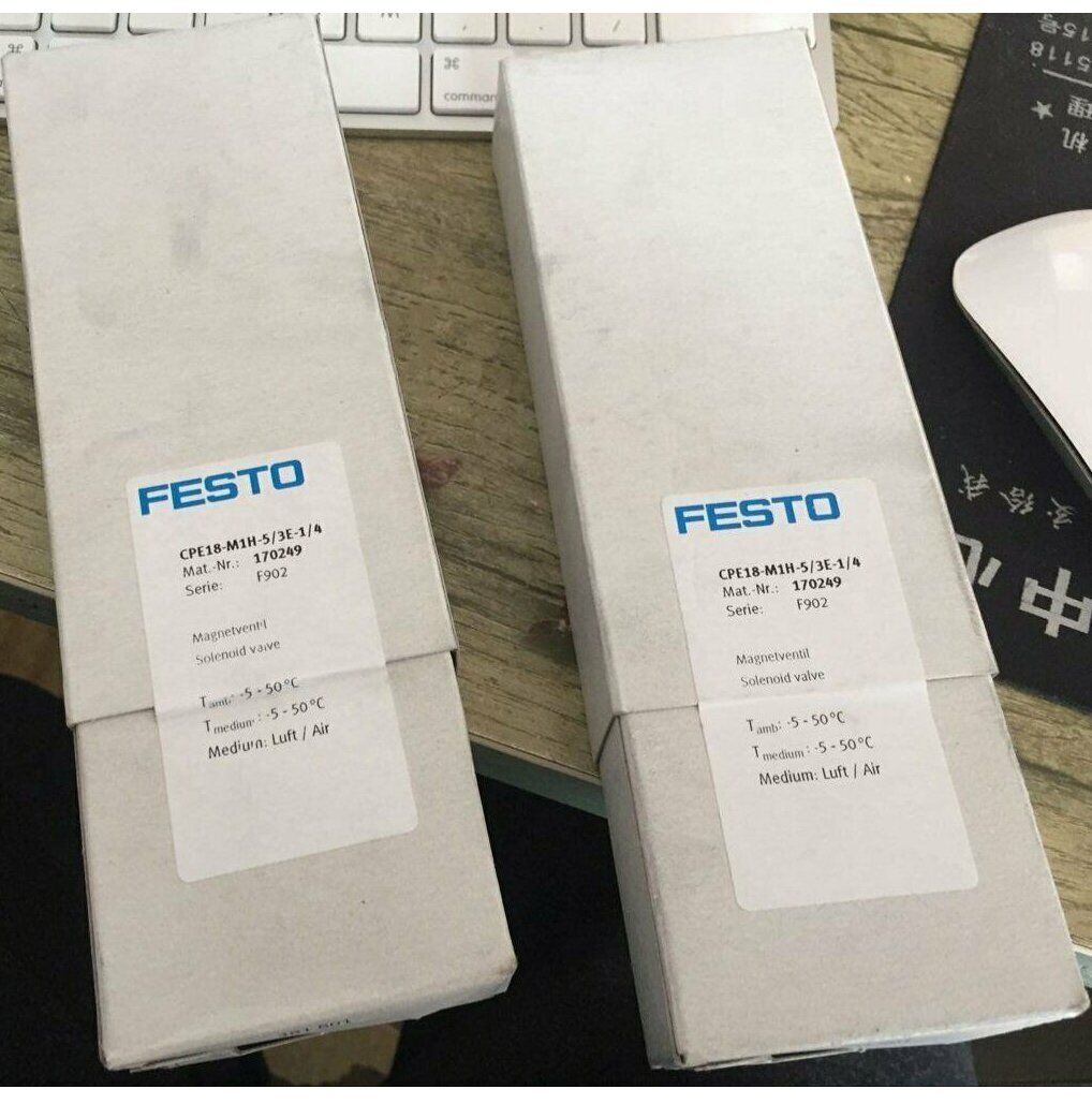 FESTO CPE18-M1H-5/3E-1/4 170249 Solenoid Valve | Industrial Flow Control - FESTO