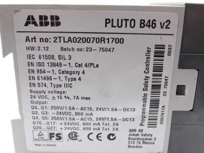 ASEA BROWN BOVERI 2TLA020070R1700 PLC MODULE | Industrial Automation Solutions - ASEA BROWN BOVERI