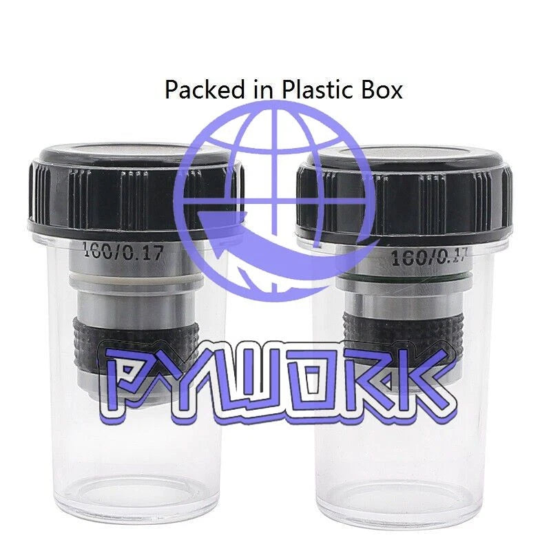 4X 10X 20X 40X 60X 100X Achromatic Objective Lens f/ Biological Microscope 185mm