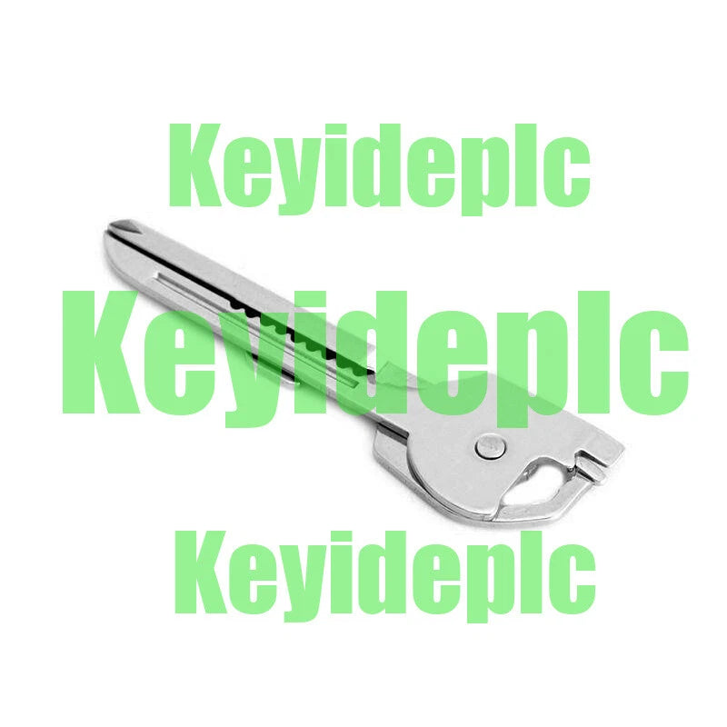1Pcs 6-in-1 Utili Key Tool Keyring Keychain Multifunction Stainless Steel