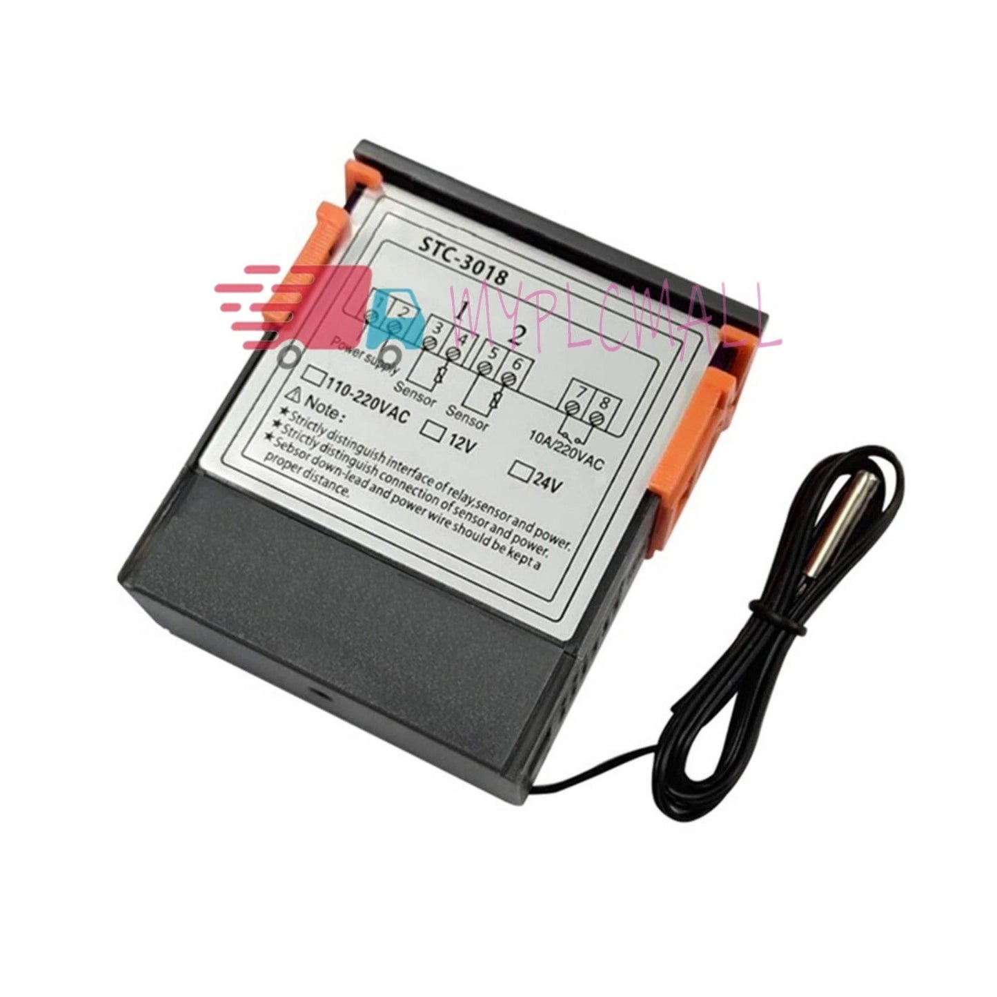 Temperature Controller Thermostat Temp Sensor Digital STC-3018 12V 24V 110V-220V