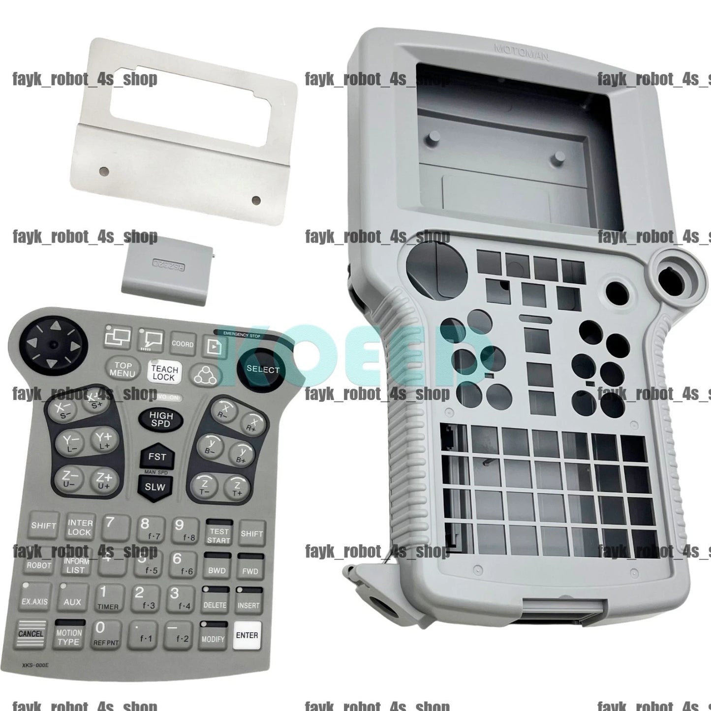 F JZNC-XPP02B Yaskawa robot XRC Pendant keypad button film+housing shell kit