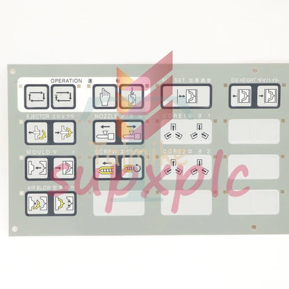 Toshiba injection molding machine INJECTVISOR V50 Operating Membrane Overlay 1PC