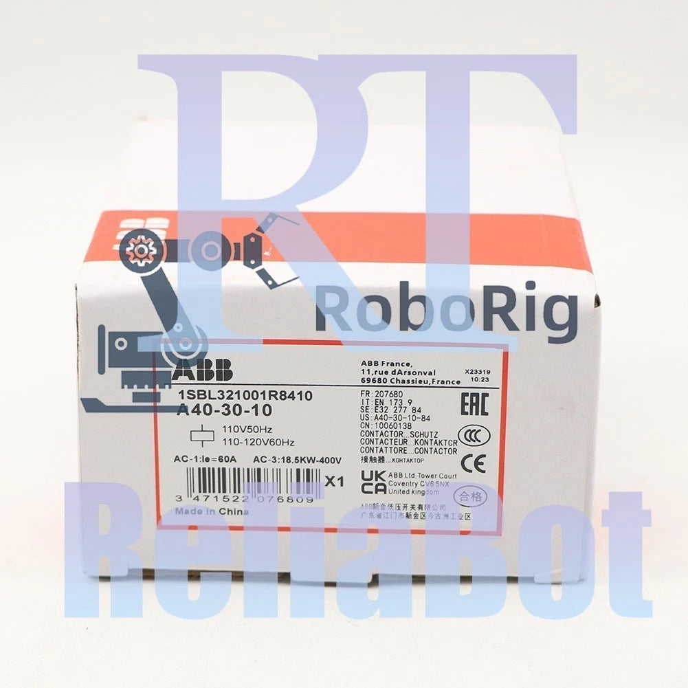 1PCS ABB A40-30-10 Contactor 110V50Hz/110-120V60Hz 1SBL321001R8410