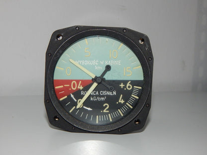 MiG Cabin Pressure Indicator UWPD-15 Cockpit MiG-21 MiG-17 - UWP